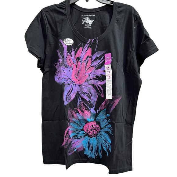 JMS bundle of four whimsy dress tees longer length NWT plus sz 1X 16W - Picture 14 of 16